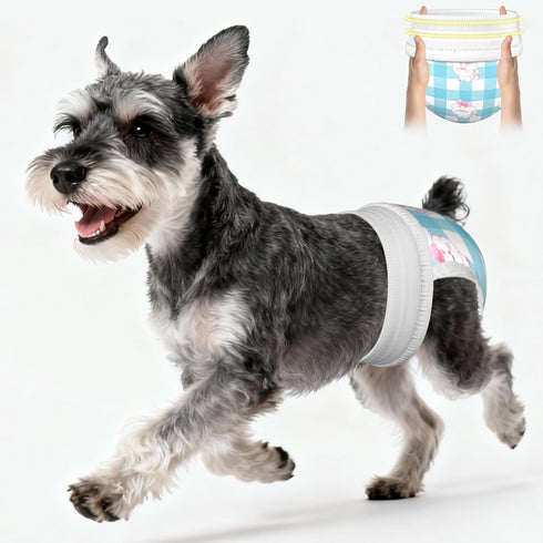 Ambreview Dog Diapers Female | Easy-Wear Disposable Pull-up Diaper with 360 Stretch