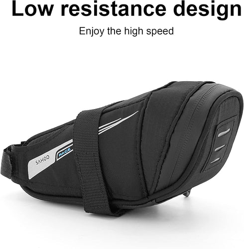 Roswheel Race Series 131432 Ultralight Bike Saddle Bag, Bicycle Under Seat Pouch Cycling Wedge Pack for Road Bike, 0.4