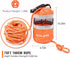 Throw Bag for Water Rescue with 70ft Reflective Rope, Floating Rescue Ropes for Boating
