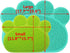 JOYJULY PVC Pet Dog Cat Puppy Kitten Dish Bowl Food Water Feeding Placemat, Non-Slip Cat Litter Mat Paw Shape, Blue