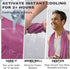 Ice & Sweat Towels, 43.3" x 15.7" - Cooling Neck Wraps for Quick Cool Down in Summer Heat for Gym, Running, Golf, Yoga