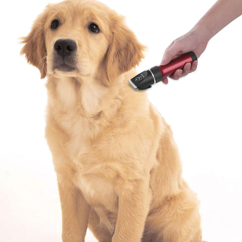 Low Noise Horses Clippers, Rechargeable Cordless Pet Grooming Kit with Storage Bag, 5 Speed Professional Clippers