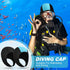Jecery 2 Pcs Neoprene Diving Hood, Thermal Wetsuit Cap with Chin Straps for Men Women, Snorkeling Surf Beanie