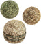Natural Silvervine Cat Chew Toy, Interactive Chewing Toys with Catnip Effect - Trio Hamburger & Ball, 2 Packs