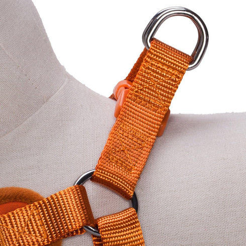 Blueberry Pet 4 Colors Better Basic Dog Harness Vest, Orange Fusion, Chest Girth 17" - 21"