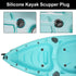 Kayak Scupper Plug Kit with Silicone Handle, Universal Plugs for Sit on Top Kayak Canoe Boat Drain Holes Stopper