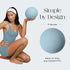 8" 100% Bala Pilates Ball, Non-Weighted Exercise Ball - Small Yoga Ball for Barre, Stretching, Strength & Core Training