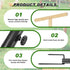 2 57" Pcs Extra Large Chicken Perch Toy for Coop Wooden Chick Perch Stand with Strong Roosting Bar Chicken Enrichment