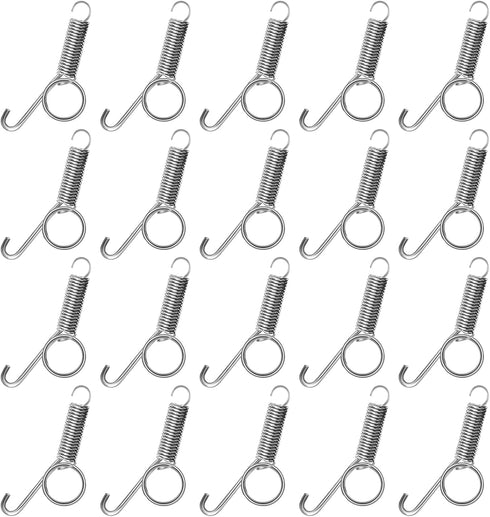 20Pcs Spring Door Latch for Rabbit Cages, Multi-Functional Hook for Fixing Small Animal, Rabbit, Dog, Cat, Parrot