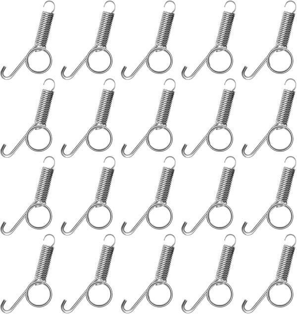 20Pcs Spring Door Latch for Rabbit Cages, Multi-Functional Hook for Fixing Small Animal, Rabbit, Dog, Cat, Parrot