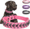 Spiked Studded Dog Collar, Soft PU Leather Adjustable Collars for Small Medium Large Dogs