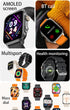 Smart Watch with 1.96" AMOLED HD Screen, Full Health Monitor, Low Power Consumption for Women & Men, Orange