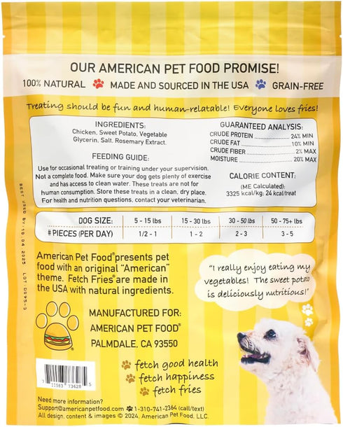 Chicken and Sweet Potato Dog Treats, Soft Chicken Jerky for Small and Large Breeds, Naturally Healthy, 32 oz