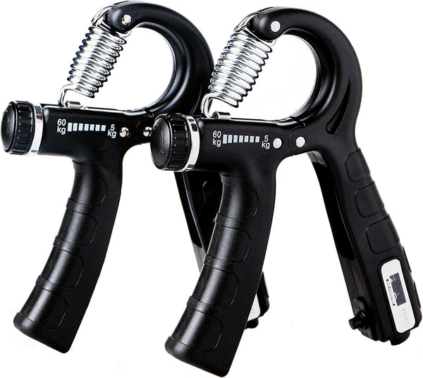 Steelway Grip Strength Trainer Set of 2 Pack, Adjustable Resistance Hand Grip Strengtheners