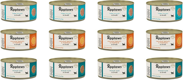 Felicia's Fabulous Finds Applaws Additive Free Canned Cat Food in Broth in 3 Flavors: 4