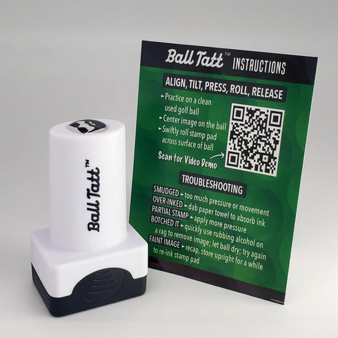 Golf Ball Stamp - Self-Inking Marker for Men & Women, Reusable Waterproof Golf Ball Marking Tool for Golfing Accessories
