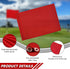 KINGTOP Golf Flag 20x14 Inch - Plain Red, 420D Nylon, Tube Inserted for Putting Green Flags