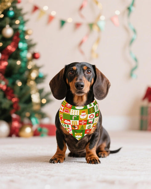 100 Pack Set PET SHOW Christmas Dog Bandanas Bulk for Small Medium Dogs No Stitch Scarves Xmas Triangle Bibs Kerchief