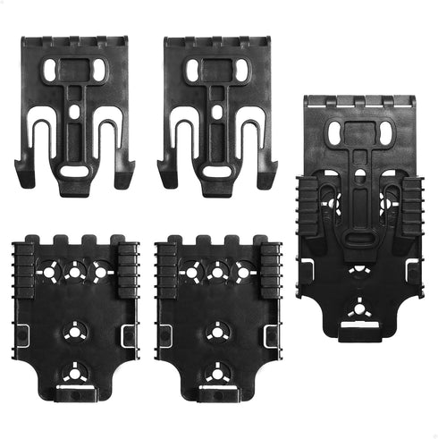 QLS Quick Locking System Kit - 3-Pack Duty Holster Platform Attachment with Locking Fork