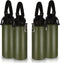 Volhoply 4 Pack Insulated Water Bottles, 40 oz Stainless Steel Sports Bottle with Paracord Handle