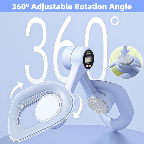 Counter Thigh Trainer Master, Pelvic Floor Strengthening Device with Display Hip Trainer Kegel Exerciser, Leg Inner