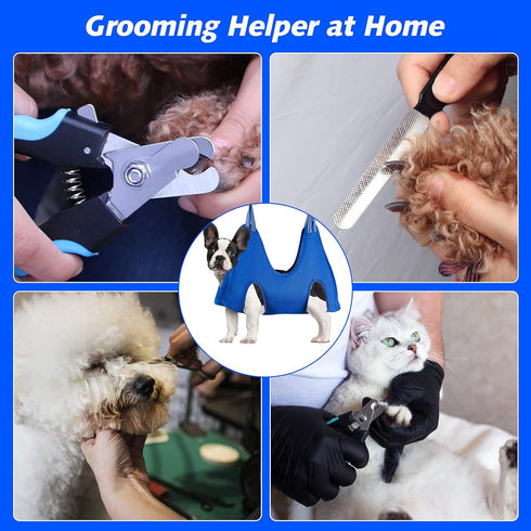 Hammock Trimmers/Grooming Trimming, ATESON Pet Grooming for Small Dogs & Cats with Nail Clippers/Nail Scissors, Dog