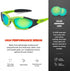 X LOOP Youth Sports Polarized Sunglasses for Boys, Kids, Teens Age 8-16, Baseball Wrap Around