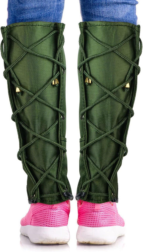 Luwint Kids Leg Gaiters - Waterproof Canvas for Hiking & Snow Boots