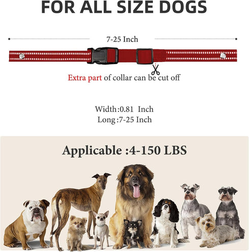 Collar Replacement Strap, Reflective Replacement Nylon Collar Strap Dog GPS Training Bark Receiver Collars, Durable