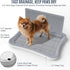BUPIHUKA 20.1"15.4" Pee Pad Holder, Indoor Dog Potty for Dogs, Puppy Pad Holder, Puppy Potty Training Tray with Splash