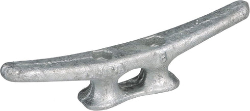 Seachoice Open Base Dock Cleat, Galvanized Gray Iron, 8 In.