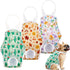 FurVeluxia 3 Pack Washable Female Dog Diapers with Adjustable Suspender, Reusable Sanitary Panties