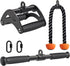 SELEWARE Triceps LAT Pulldown Attachments, Non-Slip Soft Rubber Grip Cable Machine Accessories for Home Gym