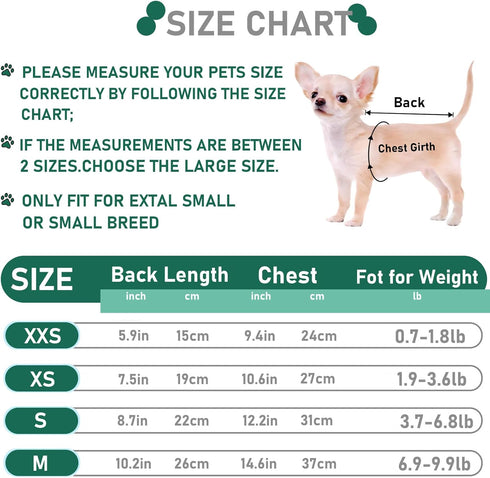 Small Dog Sweater, 2 Pieces, Cold Weather Dog Clothes for Small Dogs, Pet Cat Sweater Outfits (Small)