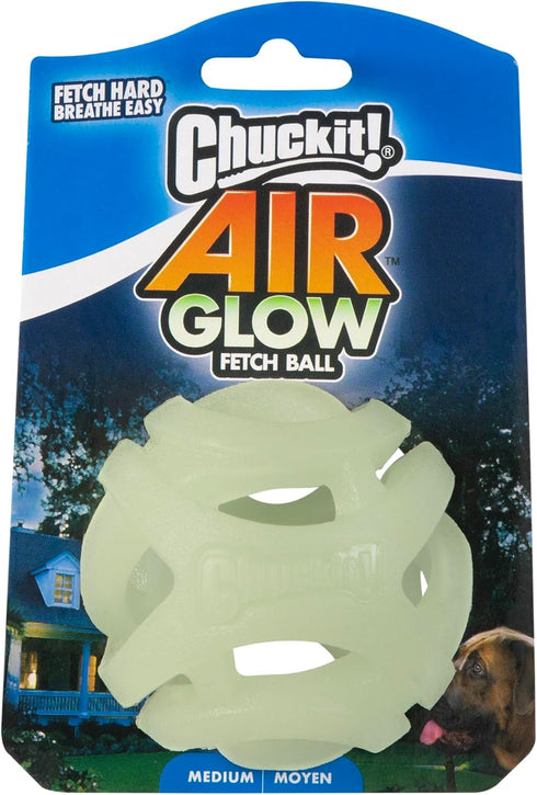 Chuckit! Air Glow Fetch Ball Dog Toy, Medium (2.5 Inch) Pack of