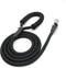 Dog Leash, Braided Rope Traction Lead for Medium/Large Dogs, 6FT (1/2") - Black