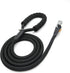 Dog Leash, Braided Rope Traction Lead for Medium/Large Dogs, 6FT (1/2") - Black