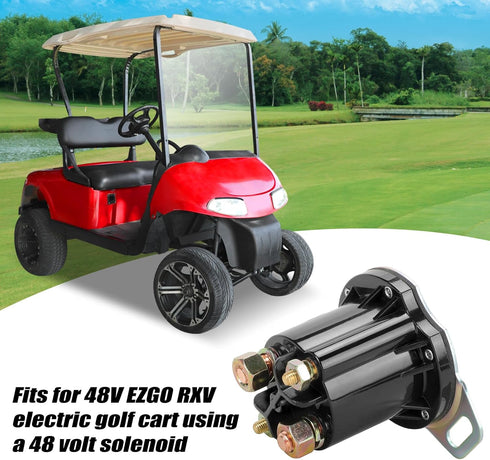 Roykaw Golf Cart Solenoid 48 Volts 150A - 4 Terminal for 48-Volts EZGO RXV Electric Golf Cart