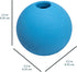 Amazon Basics Supreme Rubber Toy Dog Balls, 2.5-Inch, 3-Pack, Blue and Orange
