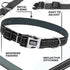 TwoEar Heavy Duty Dog Collar, Adjustable Reflective Nylon Pet Collar with Metal Buckle, Soft Neoprene Padded for Large