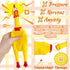 2 Pcs 12 Inch Large Rubber Chicken Dog Toys, Yellow Squeaky Chicken, Screaming Prank Noise Maker