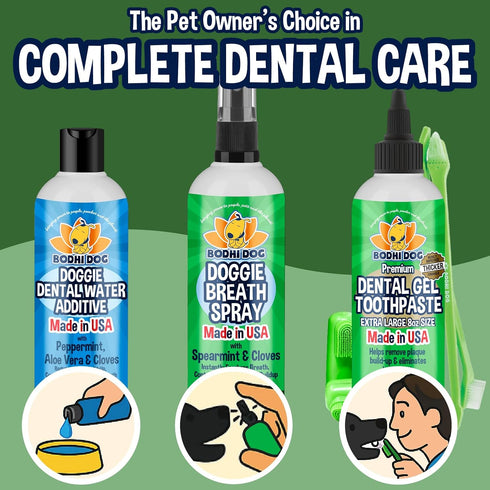 Bodhi Dog Natural Dog Breath Freshener Spray, 8oz | Fresh Breath, Tartar & Plaque Remover, Supports Teeth & Gum Health