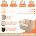 Co-Pilot Compact Foldable Dog Booster Seat for Small Breeds