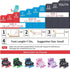 4 Nattork Kids Roller Skates for Boys Girls Kids, Sizes Adjustable Quad Skates with All Light up Wheels - Birthday Gift