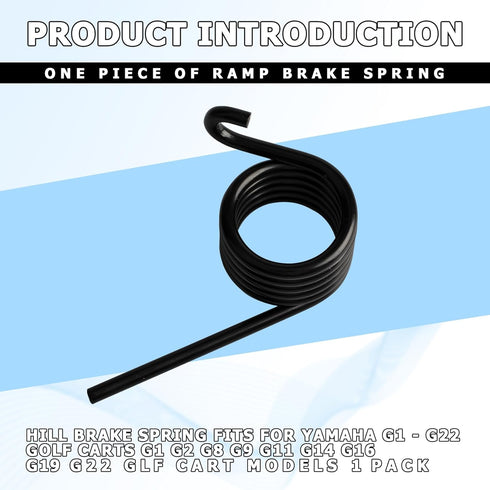 Hill Brake Spring for Yamaha G1 G2 G8 G9 G11 G14 G16 G19 G22 Golf Cart Models, Replacement Brake Pedal Spring, 2 PACK