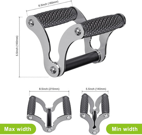 SELEWARE V Bar & T Bar Landmine Handle Attachment for 2" Barbell, Solid Multi-Grip T Row Attachment