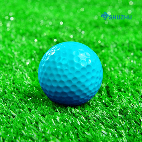 Golf Balls 6Pack Colored Gift Set, Training Novelty Practice Variety for All Golfers Kids Blue Green Red Yellow
