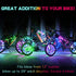 TINANA 2 Tire Pack LED Bike Wheel Lights, Ultra Bright Waterproof Spoke Lights for Night Riding Safety