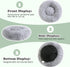 JOLLYVOGUE X-Large Calming Donut Dog Bed, Cozy Soft Cuddler Bed, Anti-Anxiety Washable Round Bed for X-Large Dogs (30")