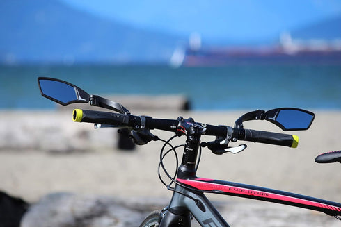 Hafny HF-MR095 New Handlebar Bike Mirror, HD Blast-Resistant, Adjustable Rotatable Rearview Bicycle Mirror